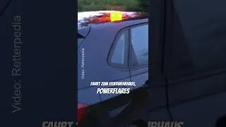 Powerflares auf Anfahrt? 🚒 #feuerwehr #powerflares #dachaufsetzer