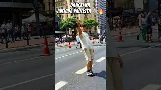DANCEI NA AVENIDA PAULISTA 👟🔥 #viralvideo #dancevideo #avenidapaulista #shorts ##cuttingshapes