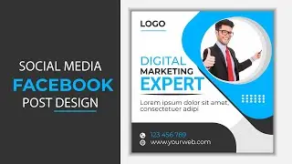 How to design social media Facebook post in illustrator