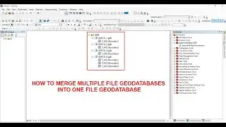 how to merge multiple file geodatabases into one file geodatabase || Append Multiple Geodatabase ||