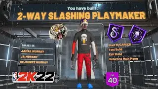 Best iso build 2-way slashing playmaker 90 driving dunk with 70 3pt! NBA 2k22 current gen