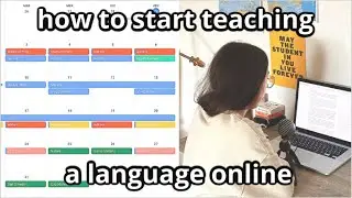 How to start teaching a language online (subs)