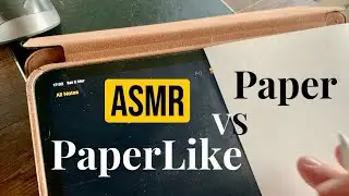 ASMR PaperLike for iPad vs Paper |  Apple Pencil