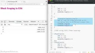 4. Block Scoping in Modern JavaScript ES6
