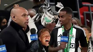 Newcastle sink Liverpool EFL Cup final: Thierry Henry & Alexander Isak Reactions!
