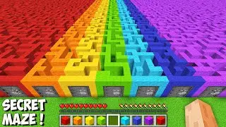 Where does THE LONGEST SECRET MAZE leads in Minecraft? I found THE BIGGEST RARE MAZE!