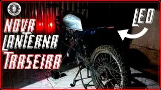 Colocando led na lanterna traseira da scrambler traxx 150 custom