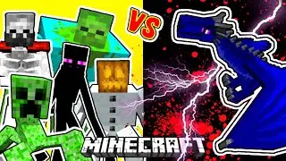 Lightning Dragon Vs. Mutant Beasts in Minecraft