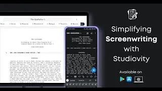 Studiovity - Screenplay, Screenwriting and Novel writing App