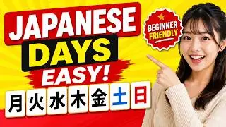 Days of the Week in Japanese 🇯🇵 | Easy Hiragana & Kanji for Beginners 