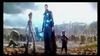 The mighty Thor epic entry at  Wakanda ! Black panther reaction for thanos ! All fight scene