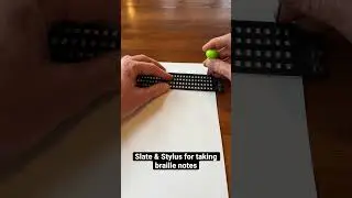 Slate & Stylus for Taking Braille Notes 