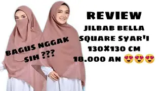 review jilbab segi empat syar'i murah