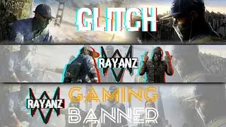 How to make a glitch watch dogs themed gaming banner in Android
