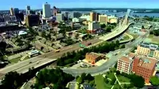 XDcam Aerial Footage of St. Jude Children's Research Hospital