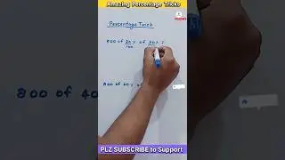Within 1 second solve Percentage questions by Tricks #percentage #speedmaths #shorts #mathematics