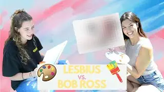 WE TRIED FOLLOWING A BOB ROSS TUTORIAL || And it went like...