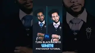 Turn Black Skin to White #adobephotoshop#canva