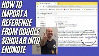 How to Import a Reference from Google Scholar into Endnote