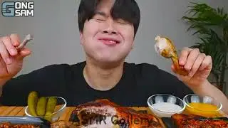 🌟 Did Mukbangers complete the full roasted chicken? - ASMR Gallery