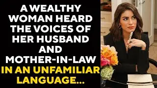 A wealthy woman heard the voices of her husband and mother-in-law in an unfamiliar language...