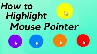 Highlight your Mouse Pointer/Cursor | Very easy | The Youtuber Broz