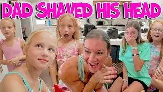 Dad Has a Shocking New Hair Cut!  Reaction Video!