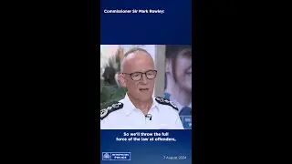 Commissioner Sir Mark Rowley on protests