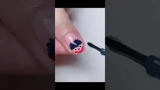 Cute graffiti ins simple and easy way to draw nail art 💅🏻