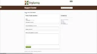 New OrgSpring Support Portal for Nonprofit Partners