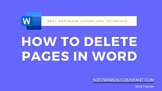 How to delete a blank page in Word