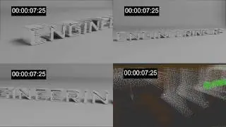 Realflow 5 and 3ds max liquid logo animation