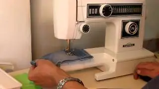 Sewing machine Швейная машина Victoria 753 test  хб ткань, джинс.