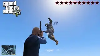 GTA 5 - Michael's TEN STAR COP BATTLE AT THE LA MESA WATER TOWER (GTA V Funny Moments)