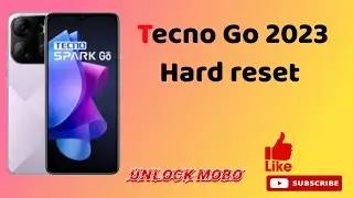 Tecno Go 2023 Hard reset password pattern unlock without pc