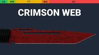Paracord Knife Crimson Web - Skin Float And Wear Preview