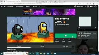 Playing the floor is lava on my sister's laptop 🤣
