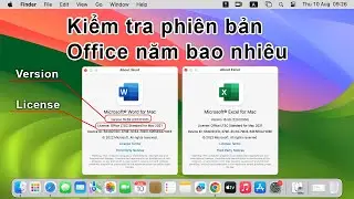 Office cho MacBook Cách Kiểm Tra Phiên Bản Office trên Mac đã Active hay chưa