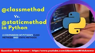 class method and static method decorator in python | Python full course for beginners 