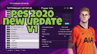 Pes 2020 - option file V1 premiere league update summer full transfer latest season 2020/2021 - PS4