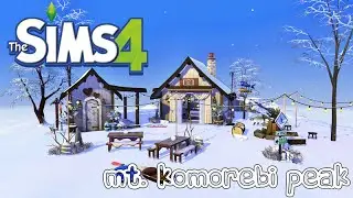 MT. KOMOREBI PEAK | Sims 4 Speed Build | No CC