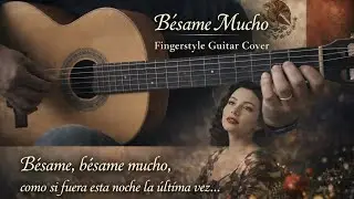 Besame Mucho Fingerstyle Guitar Cover + Tutorial Tab