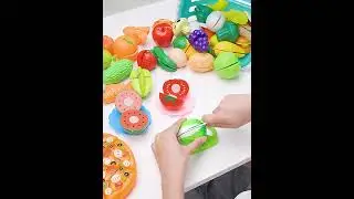 Cutting Play Food Toy for Kids Kitchen Pretend Fruit &Vegetables Accessories Educational Toy Food