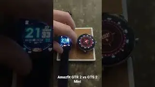 comparison between amazfit GTR 2 to the GTS 2 mini