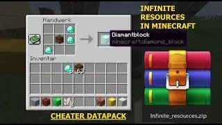 Infinite resources in survival Minecraft 1.19 vanilla | tutorial | datapack
