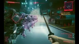 Adam Smasher boss fight - katana (on Very Hard)