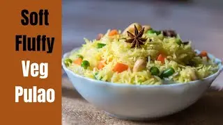Vegetable Pulao Recipe | Traditional Indian | Perfectly Fluffy & Spicy Rice|വെജിറ്റബിൾ പുലാവ് 