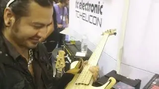Uriah Duffy playing my Zakrzewski Basses Signature at winter NAMM 2014