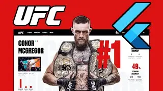 Flutter UFC Mobile & Web Responsive UI
