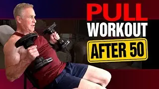 Back And Biceps Workout For Men OVER 50 - PULL DAY WORKOUT!